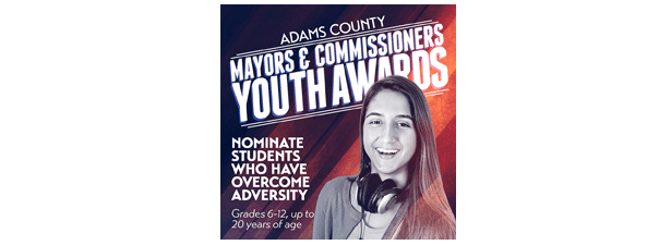 Apply Now for the 2018 Adams County Mayors and Commissioners Youth Award