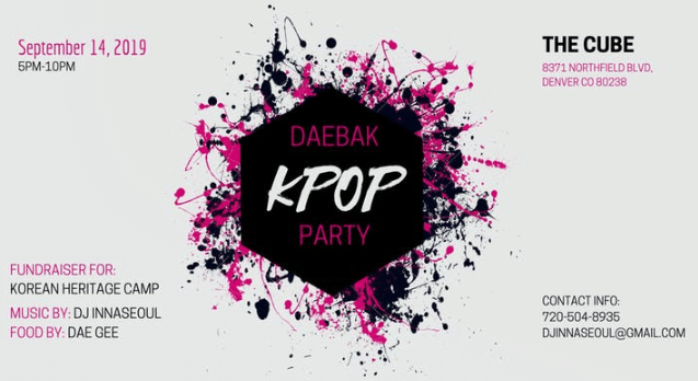 Daebak Kpop Party: a Fundraiser for the Korean Heritage Camp